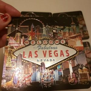 Iridescent Las Vegas Sin City Corkscrew Coasters